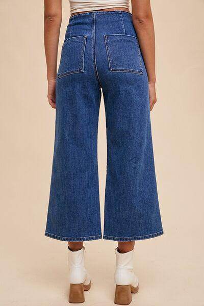 Annie Wear Button Fly High Waist Jeans for Women