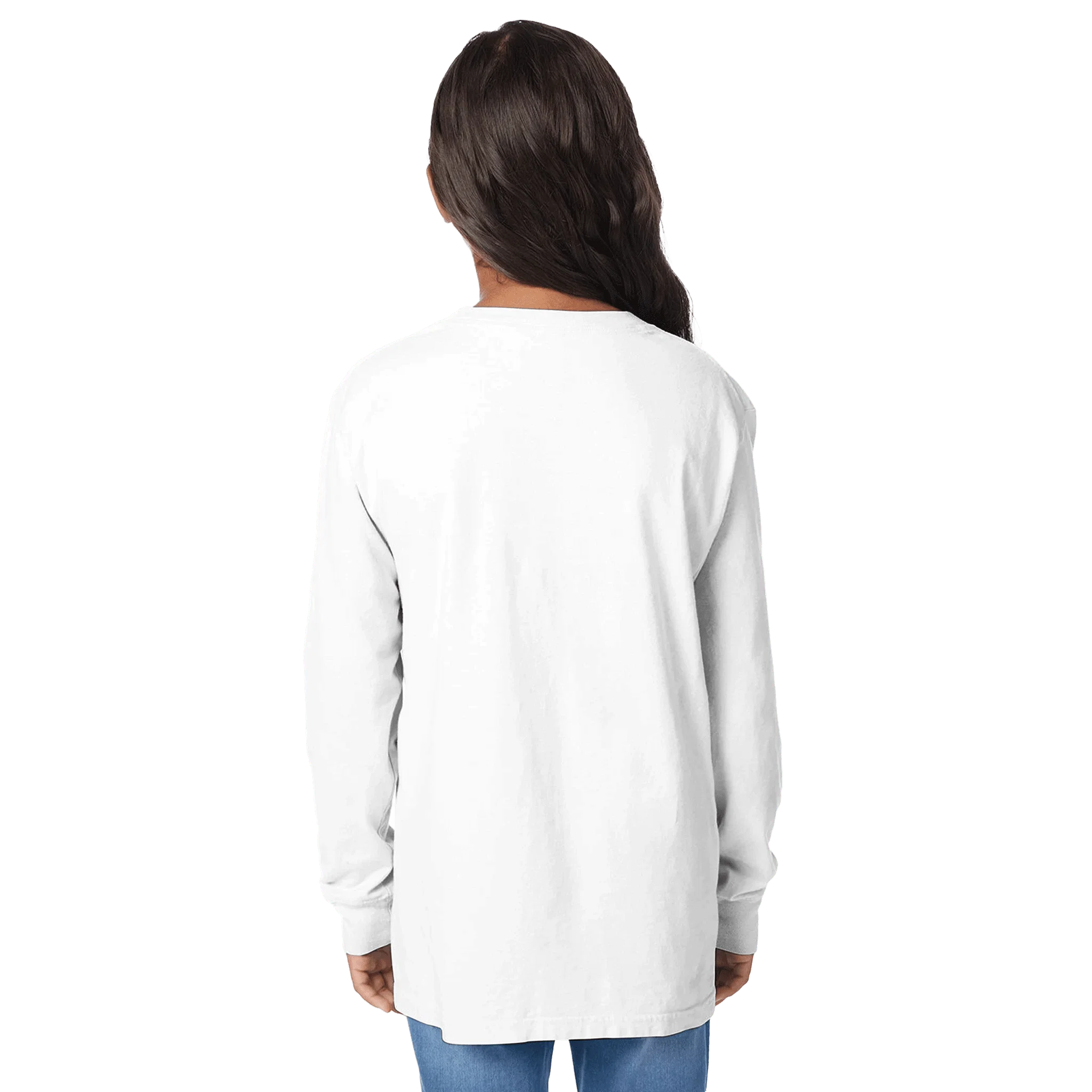 Kids Long Sleeve Crewneck T-Shirt | ComfortWash GDH275