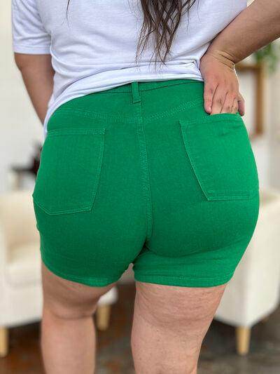 Judy Blue Full Size Tummy Control Denim Shorts for Women