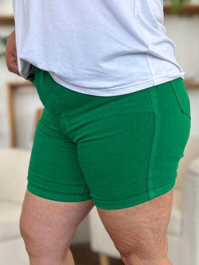 Judy Blue Full Size Tummy Control Denim Shorts for Women