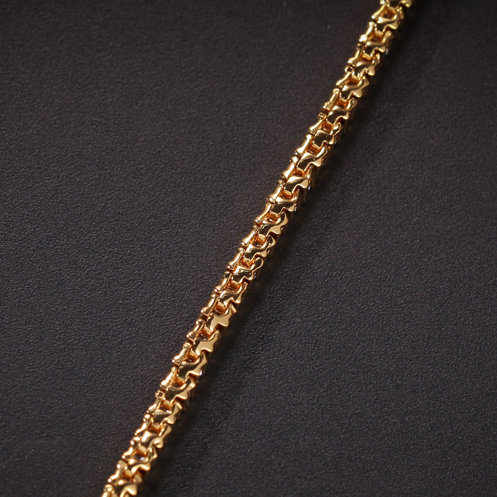 Hip-Hop Zircon Tennis Bracelet