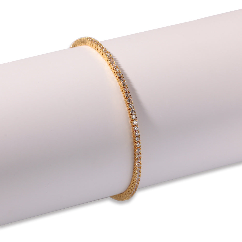 Hip-Hop Zircon Tennis Bracelet