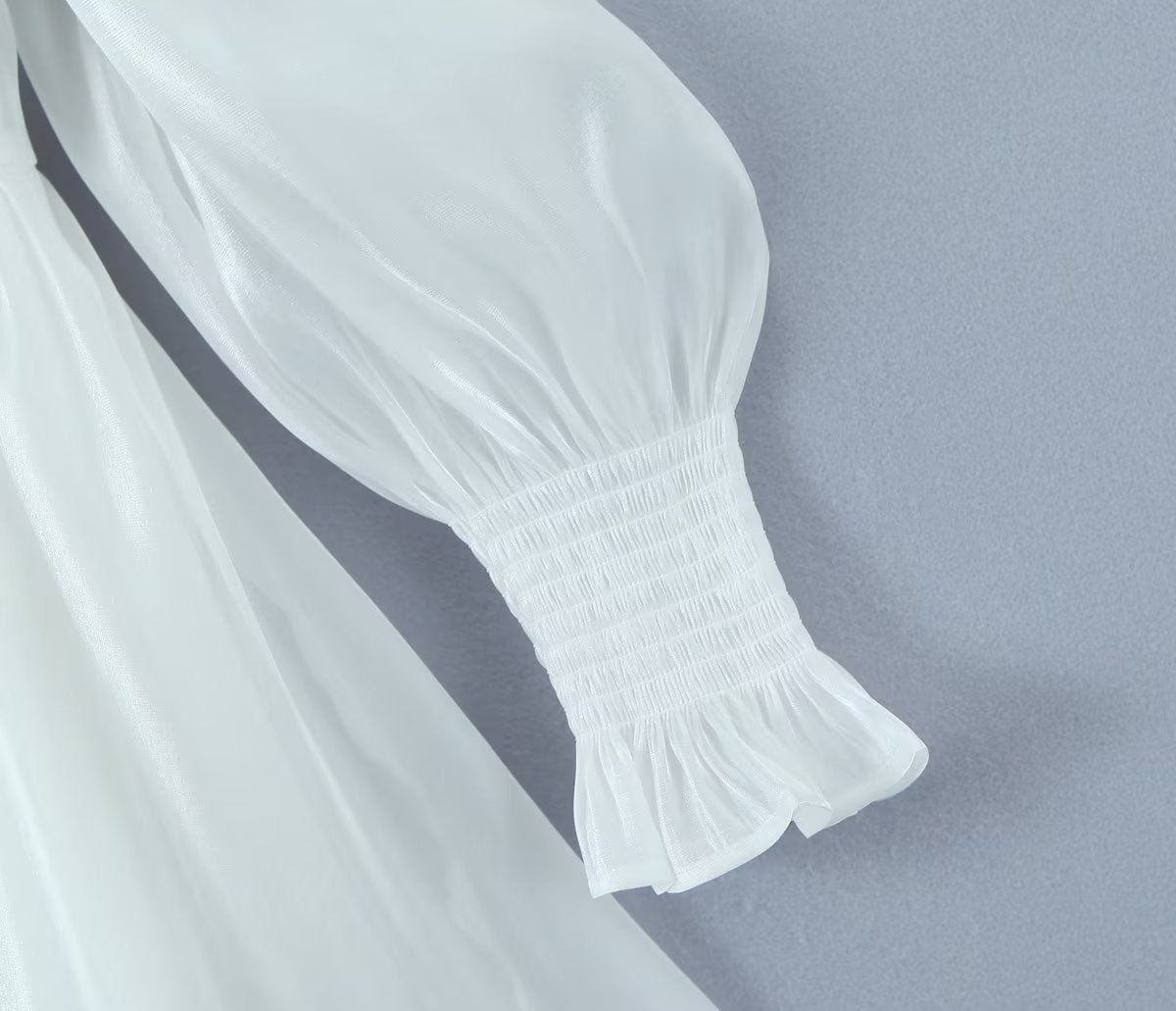 Women White Sexy Tulle Dress Summer Sexy Pleated Tube Top Cami Dress