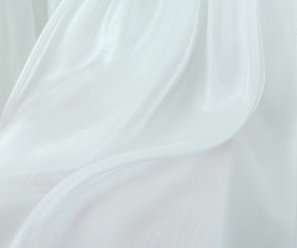 Women White Sexy Tulle Dress Summer Sexy Pleated Tube Top Cami Dress
