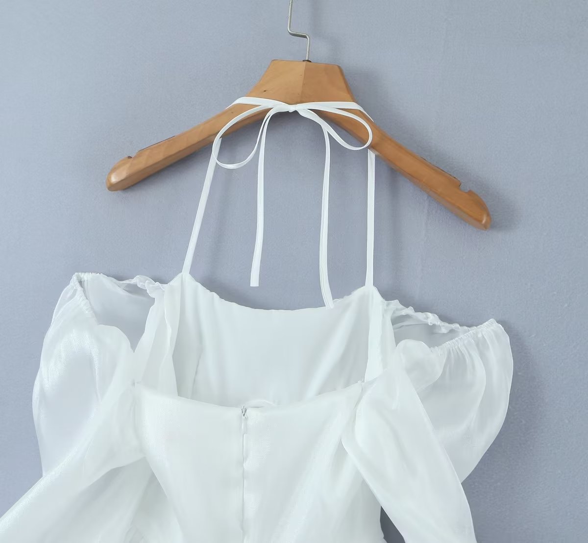 Women White Sexy Tulle Dress Summer Sexy Pleated Tube Top Cami Dress