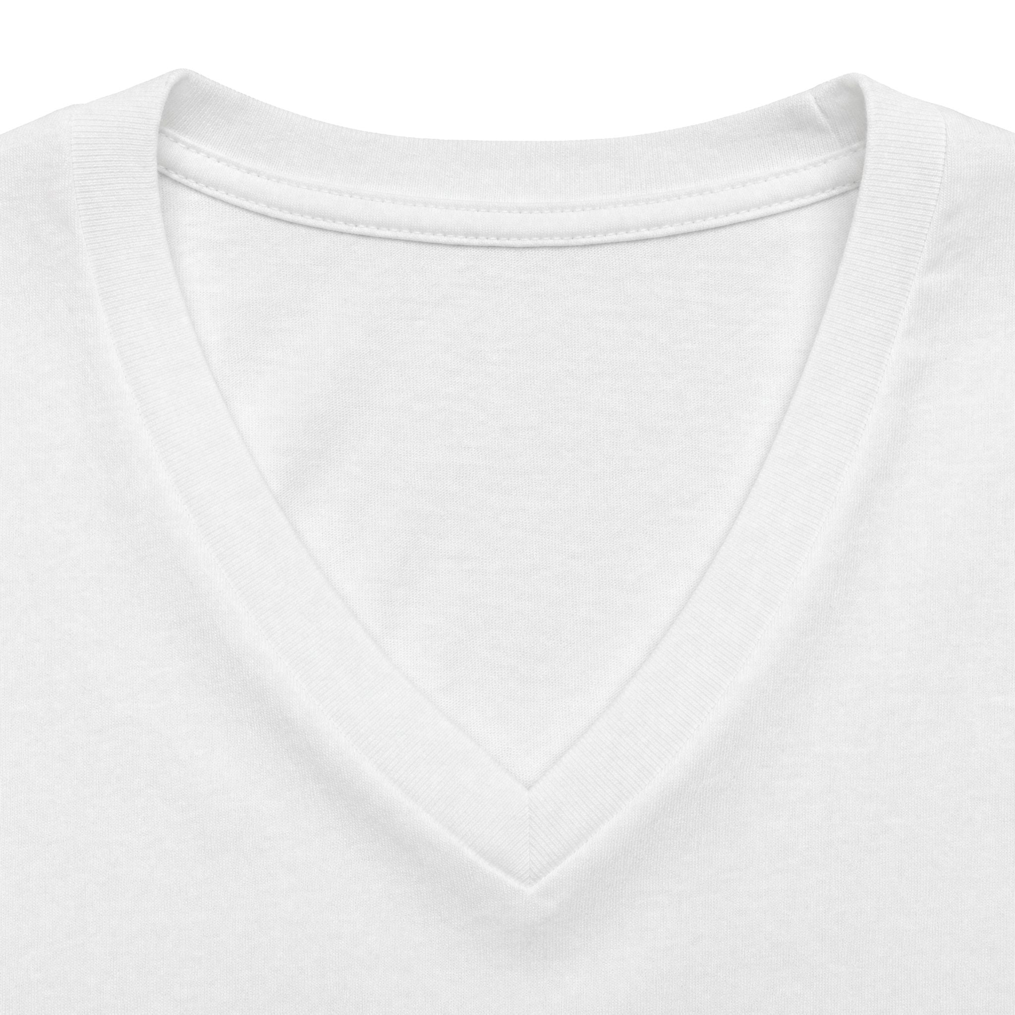 Women's  Music Singing theme Relaxed Heather CVC V-Neck Tee