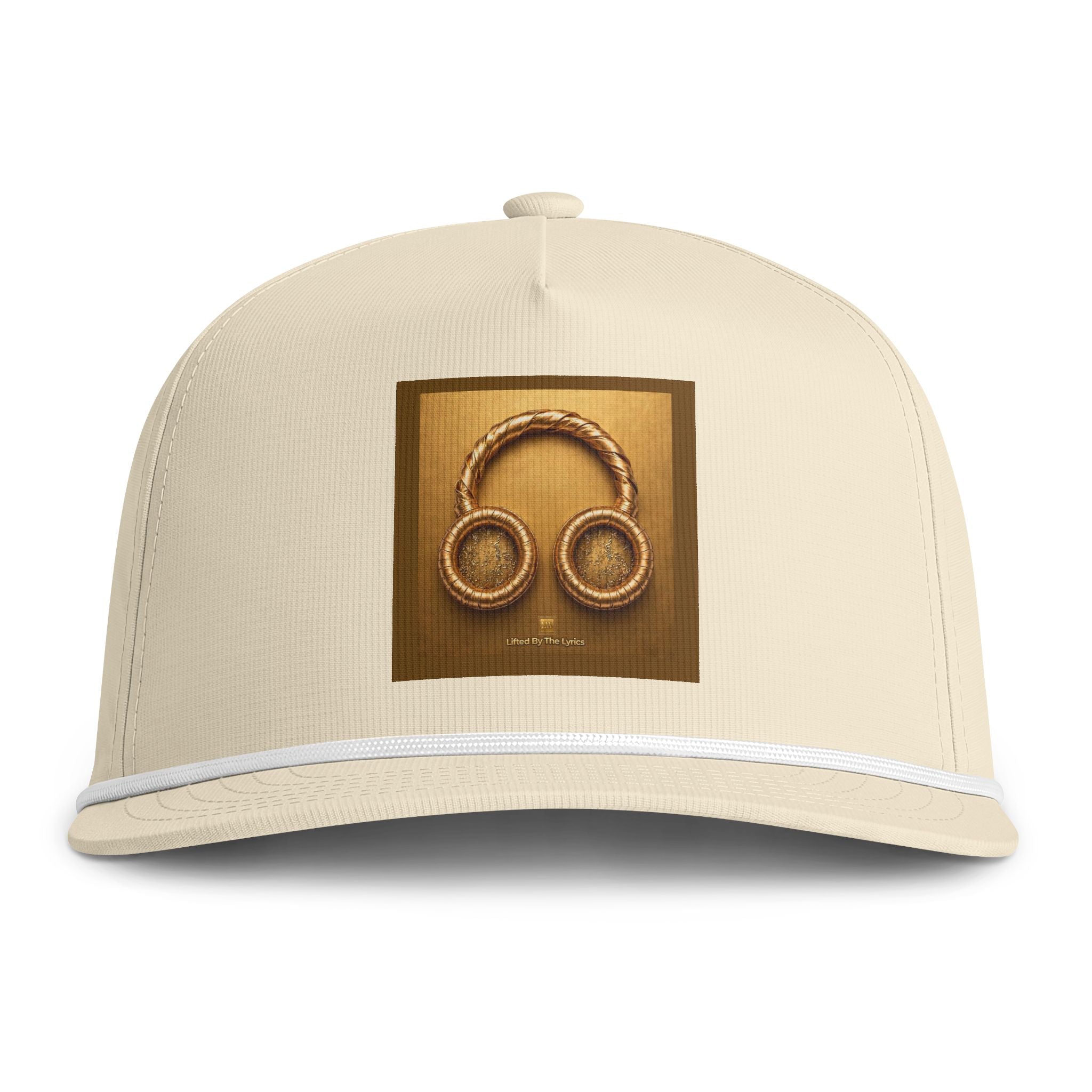 Gold Sunwashed Rope Headphones Cap