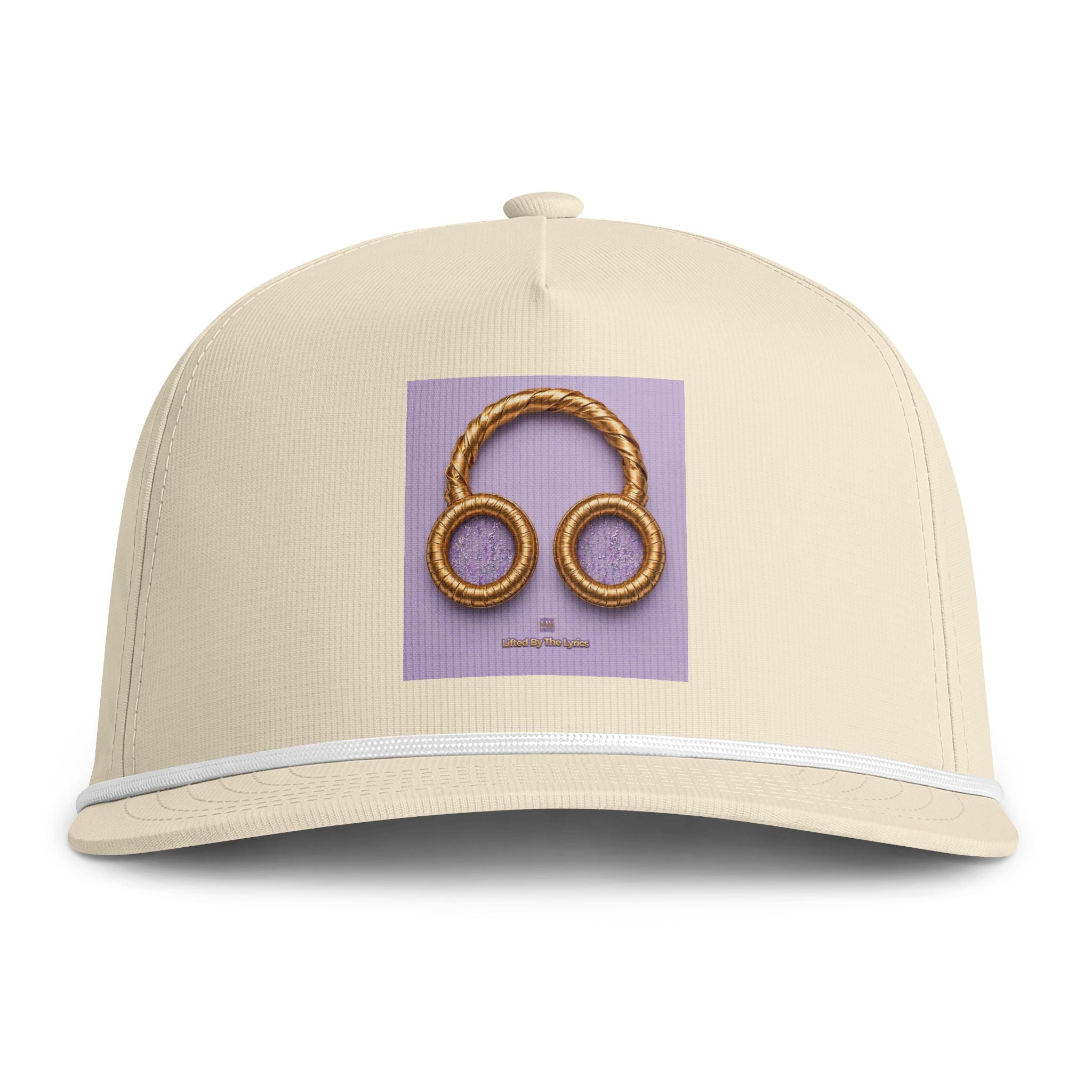 Lavender Headphone Sunwashed Rope Cap – Retro Rope Headphones Embroidered Baseball Hat