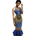 Women Clothes Popular African Digital Printing Dress Fishtail Hanging Dress Women