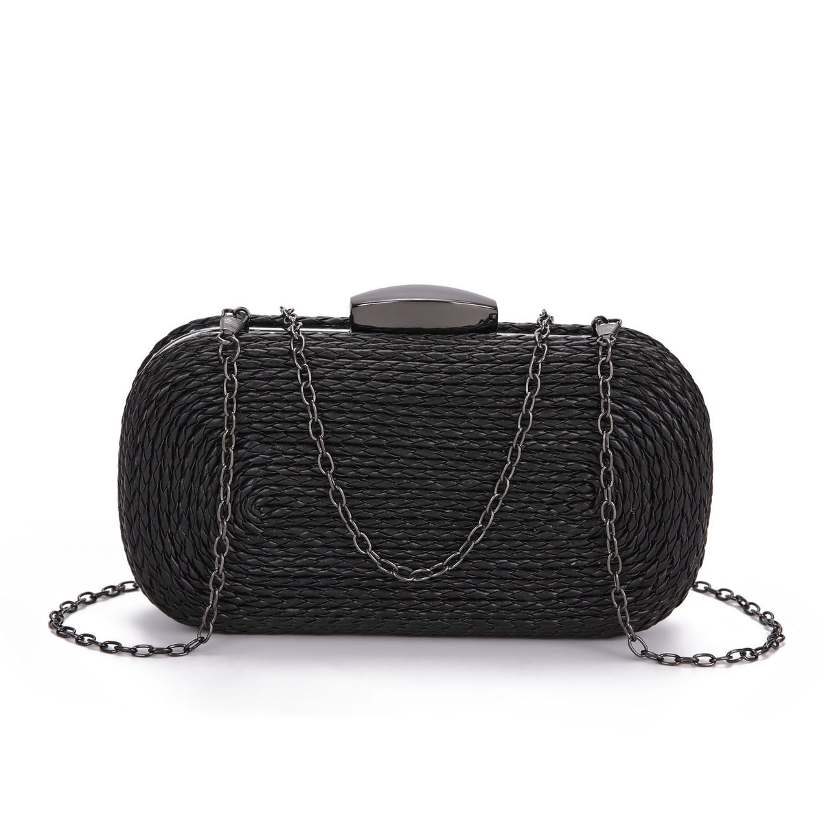 PU women's bag single shoulder woven evening bag