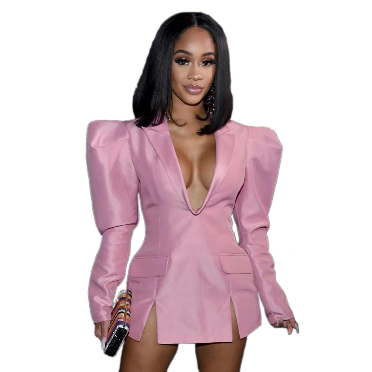 Women Clothing New Spring Fashion V-neck Niche Blazer for Women