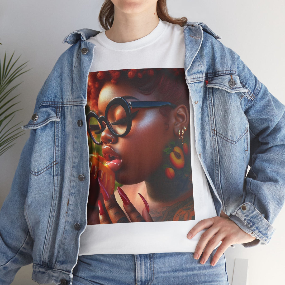 “Georgia Peach” Cotton Graphic Tee