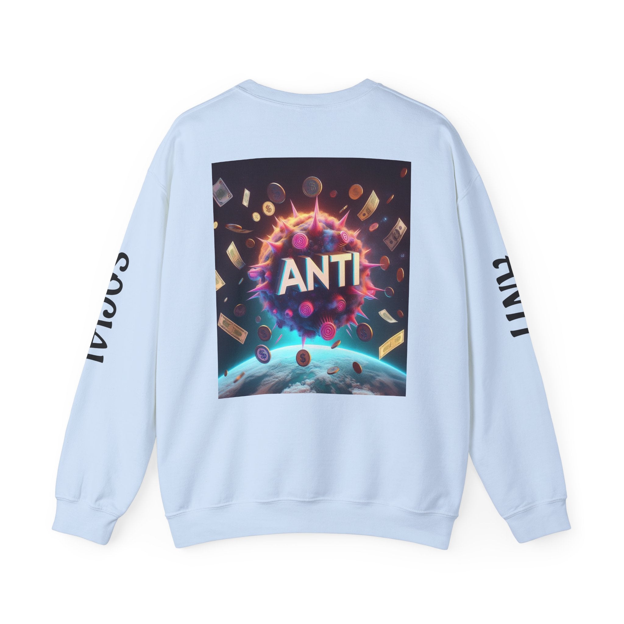 “Anti Social” Heavy Blend™ Crewneck Sweatshirt