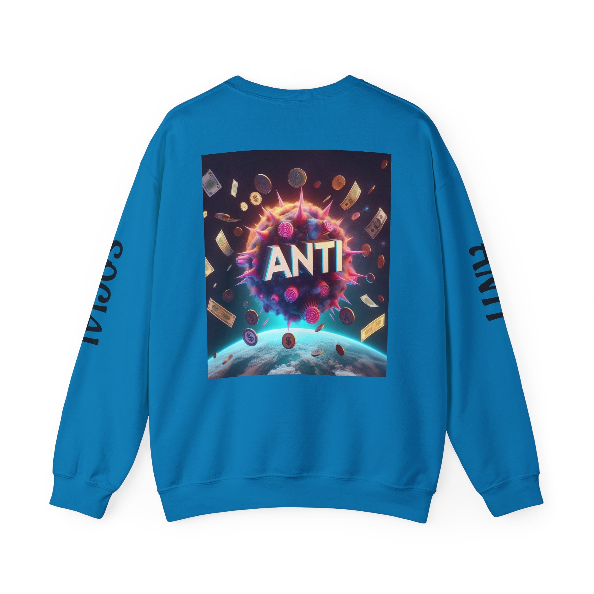 “Anti Social” Heavy Blend™ Crewneck Sweatshirt