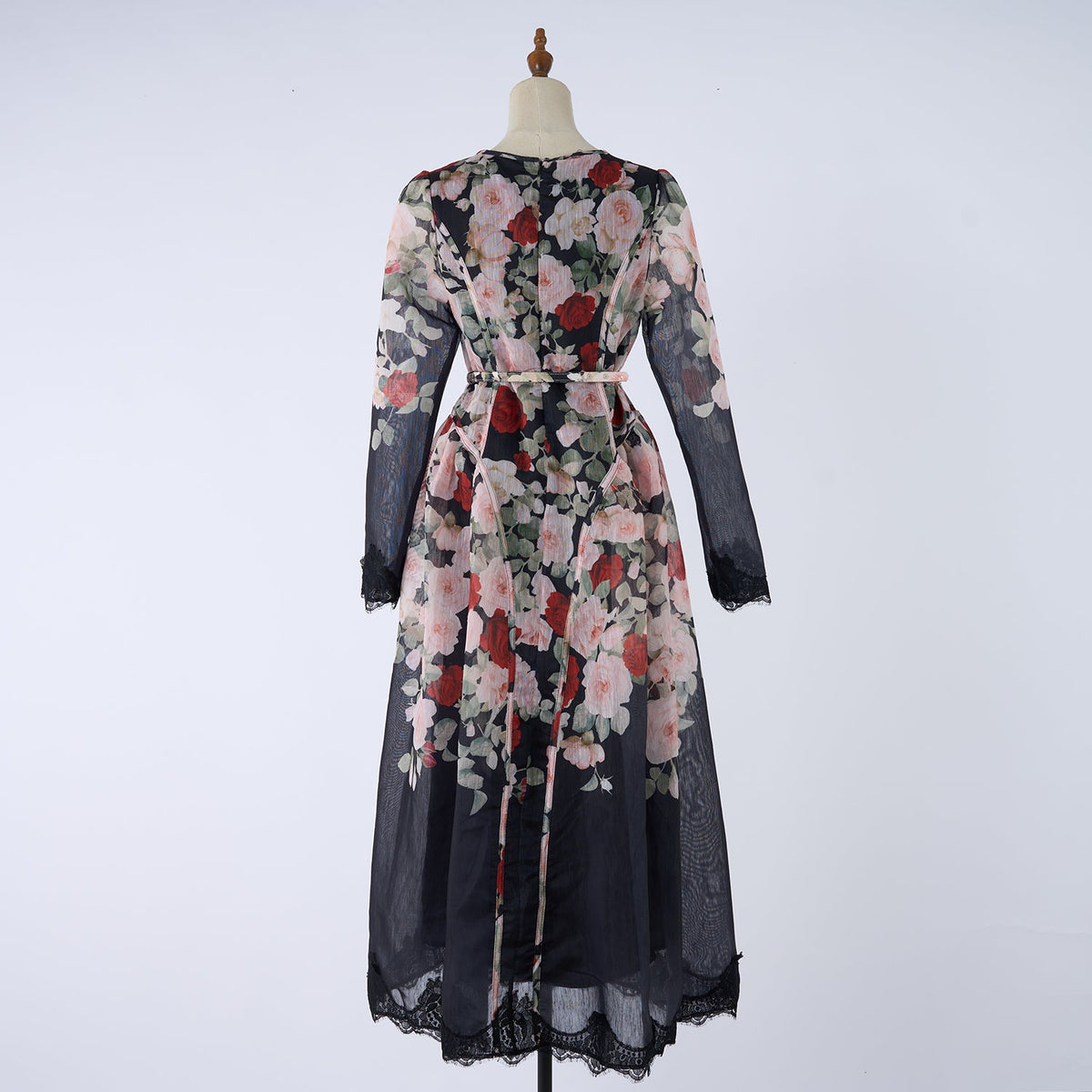 Women Printed Long Sleeved Summer And Autumn Vacation Dress