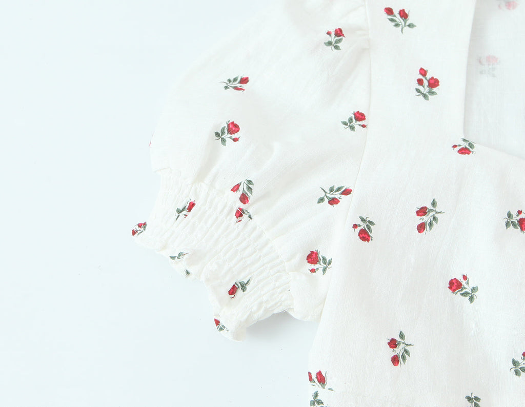 Autumn Women Clothing Waist Controlled Fashionable Sweet Puff Sleeve Dress Women