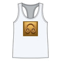 Gold Headphones Graphic Racerback Tank — Women's Music Lover Tank Top