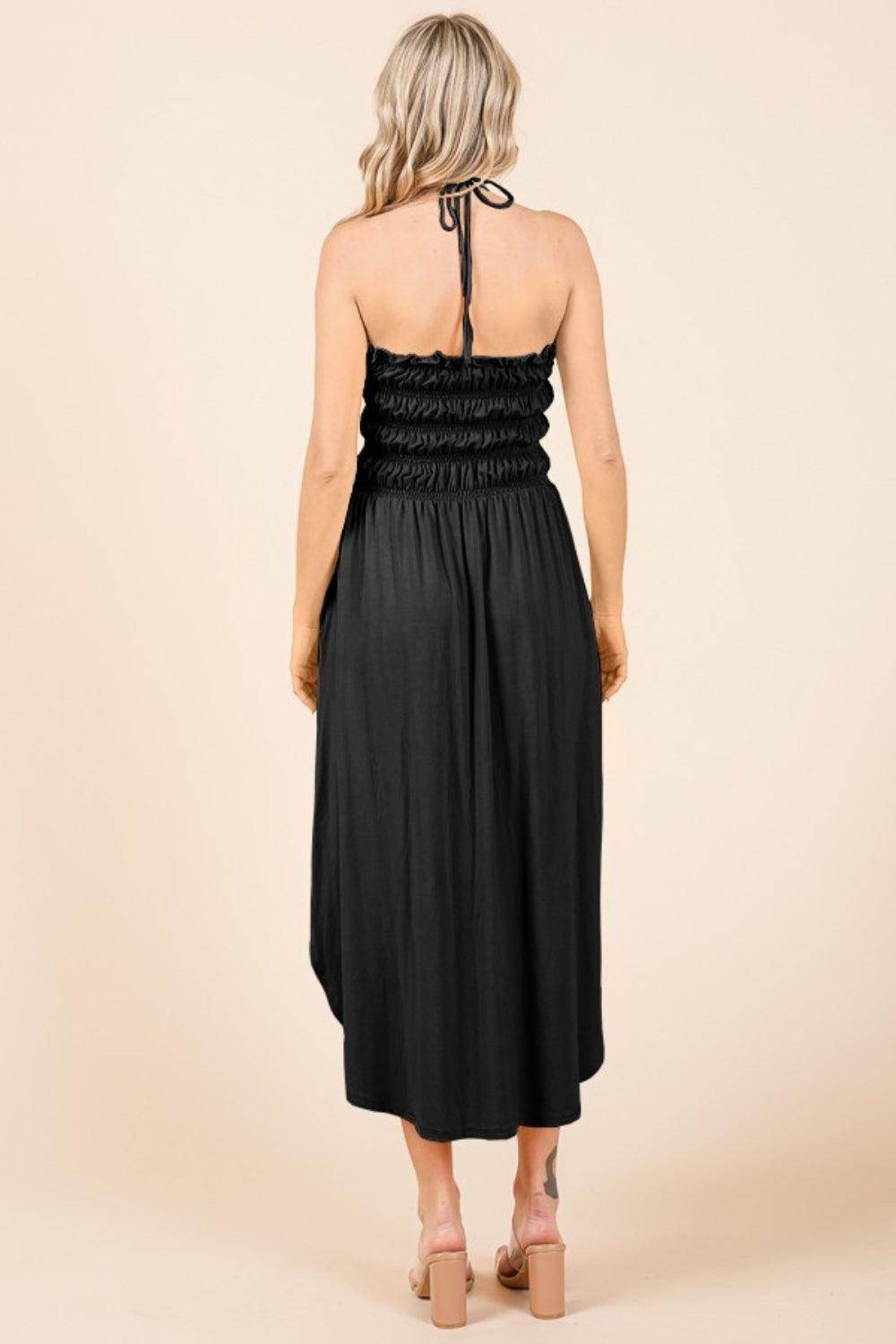 Culture Code Tie Back Shirring Dress with Pockets Style