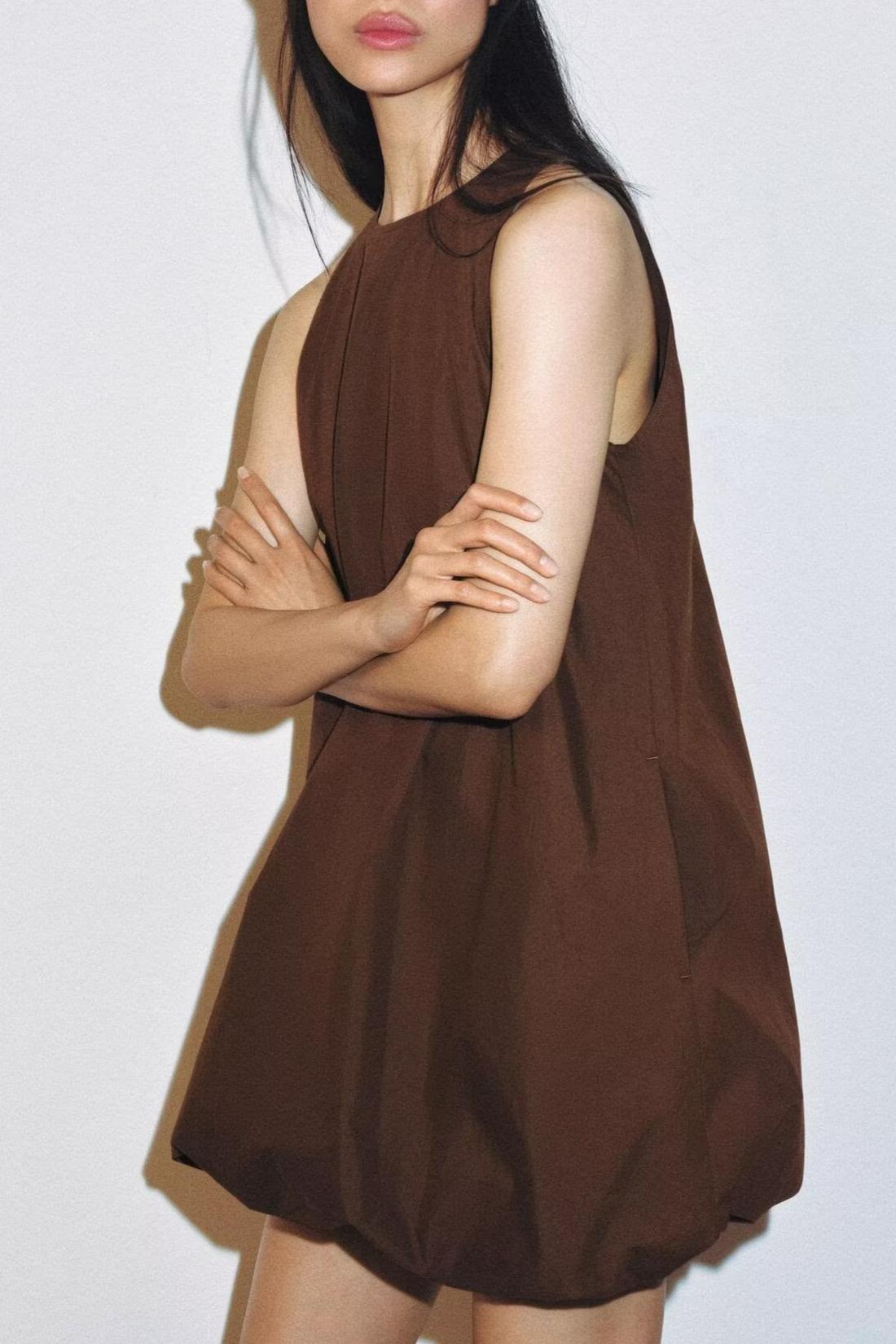 Women Clothing Top Sleeveless Balloon Mini Pettiskirt