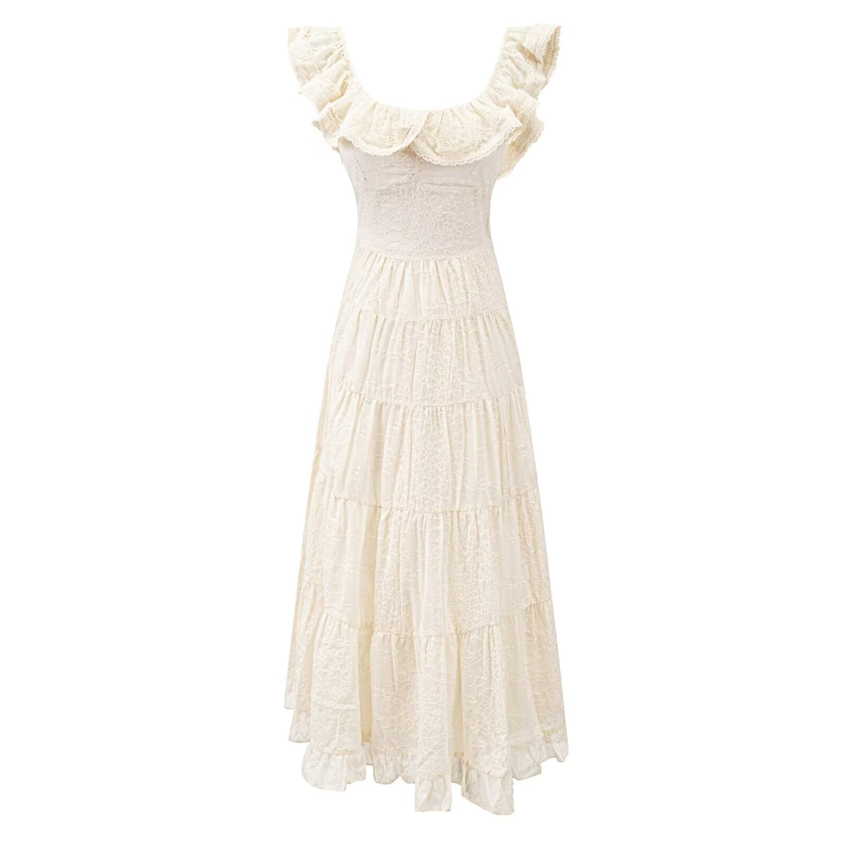 Women Clothing Summer Elegant Dress Vacation Dress French Heavy Industry Tight Waist Strap Dress