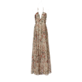 Women Summer Printed Halter Neck Strapless Dress