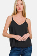 Zenana Two Layered Spaghetti Strap Cami for Women