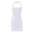 Casual Five Color Halter Backless Skinny Sheath Dress