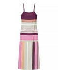 Summer Striped Spaghetti Straps Dress Women Vacation Slim Fit Maxi Dress Slimming Fashionable Trend