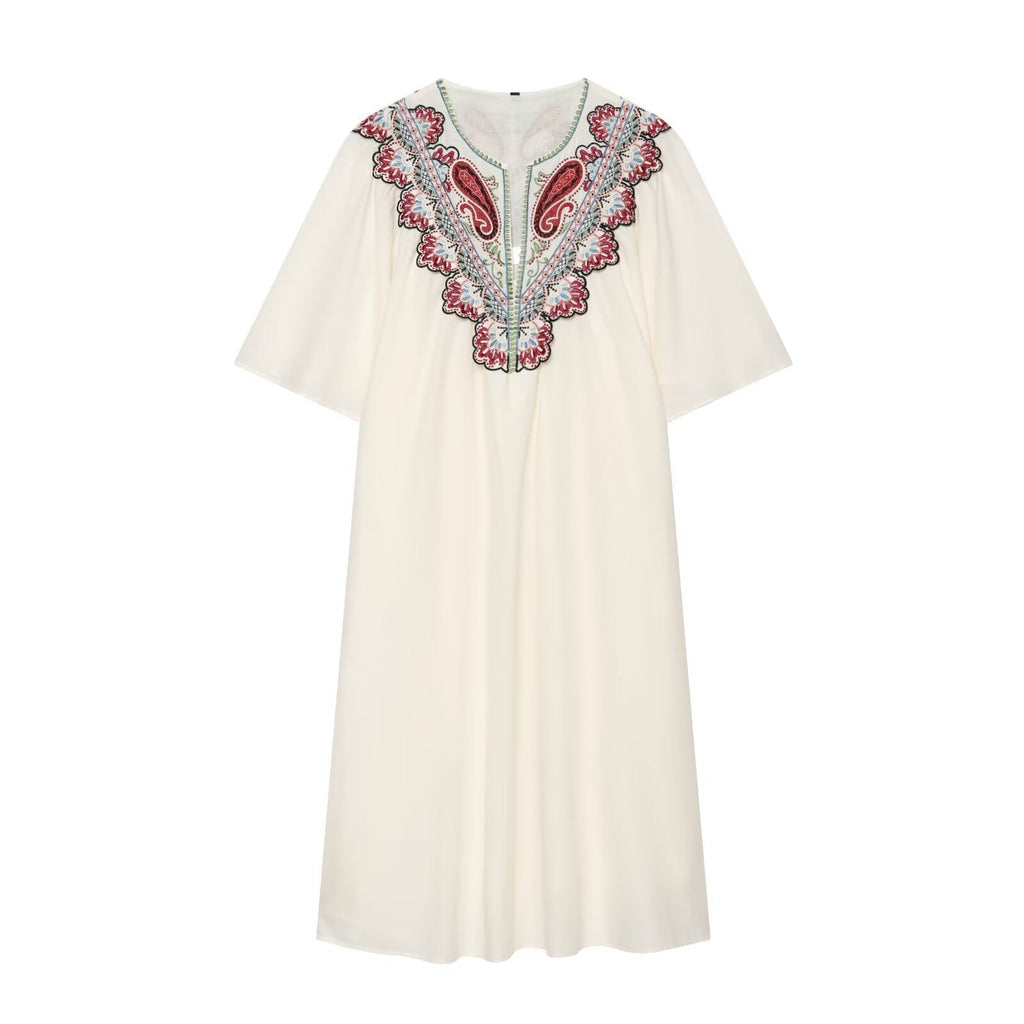 Women Clothing Summer Holiday Casual Loose Midi Dress