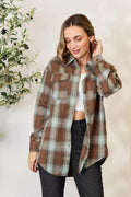 Mandy Plaid Dropped Shoulder Shirt for Effortless Style