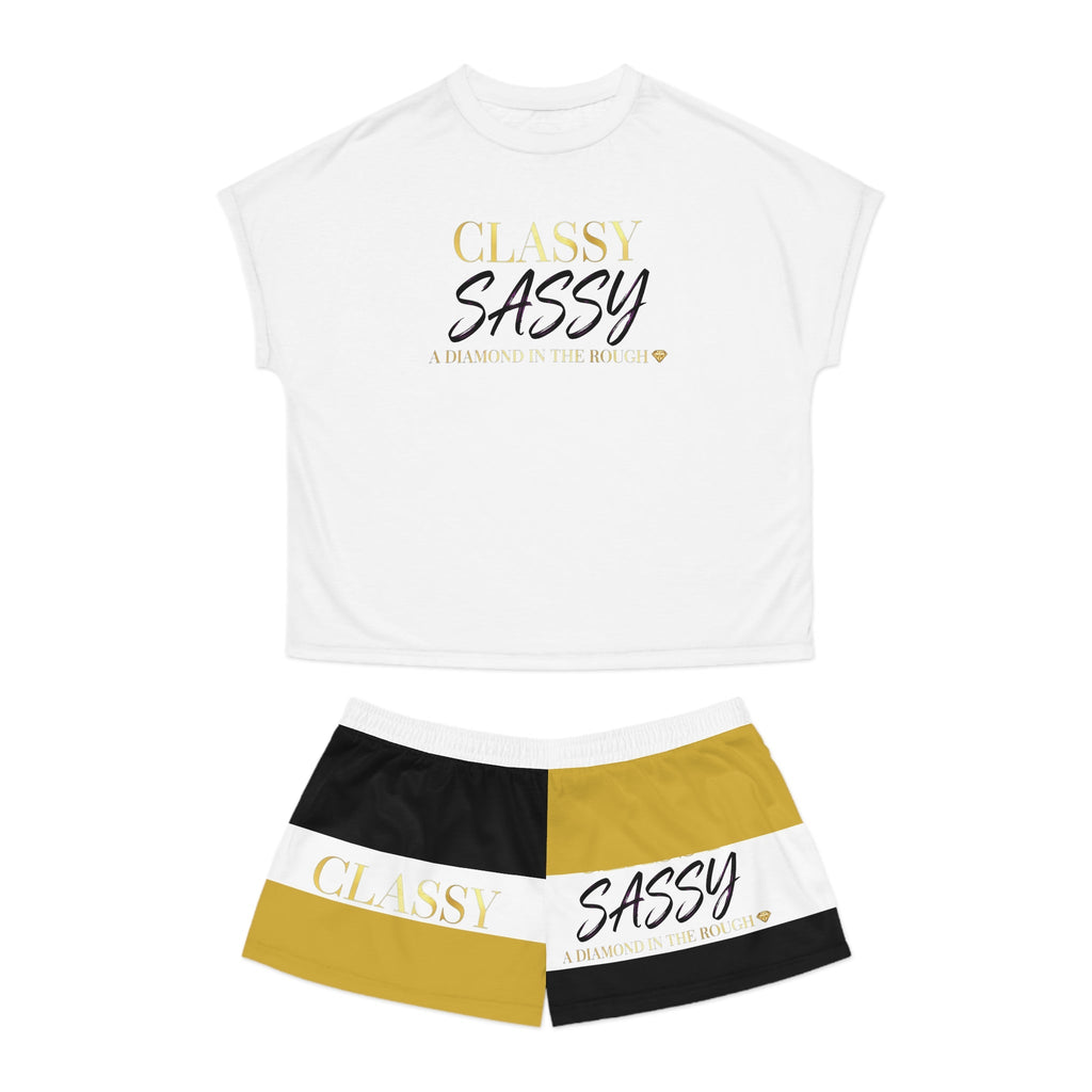 Women's Short Pajama Classy & Sassy Set (AOP)