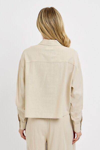 RISEN Button Down Long Sleeve Shirt for Versatile Style