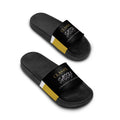 Classy Sassy Women’s Slide Sandals — Black and Gold Casual Pool Slides