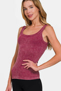 Zenana Ribbed Scoop Neck Tank for Stylish Everyday Wear