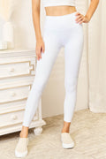 Double Take Wide Waistband Sports Leggings for Women
