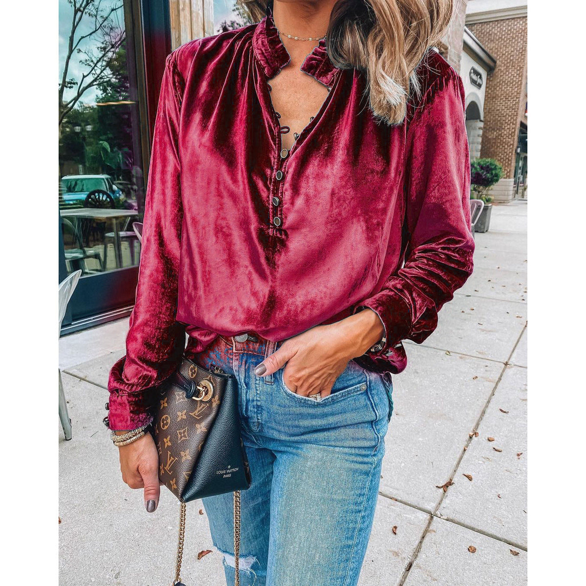 Solid Color Midi Dress | Relaxed Fit Women's Dress