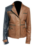 Women's Leather Jacket - Brown