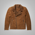 New Men’s Brown Shearling Sheepskin Leather Bomber Flying Jacket