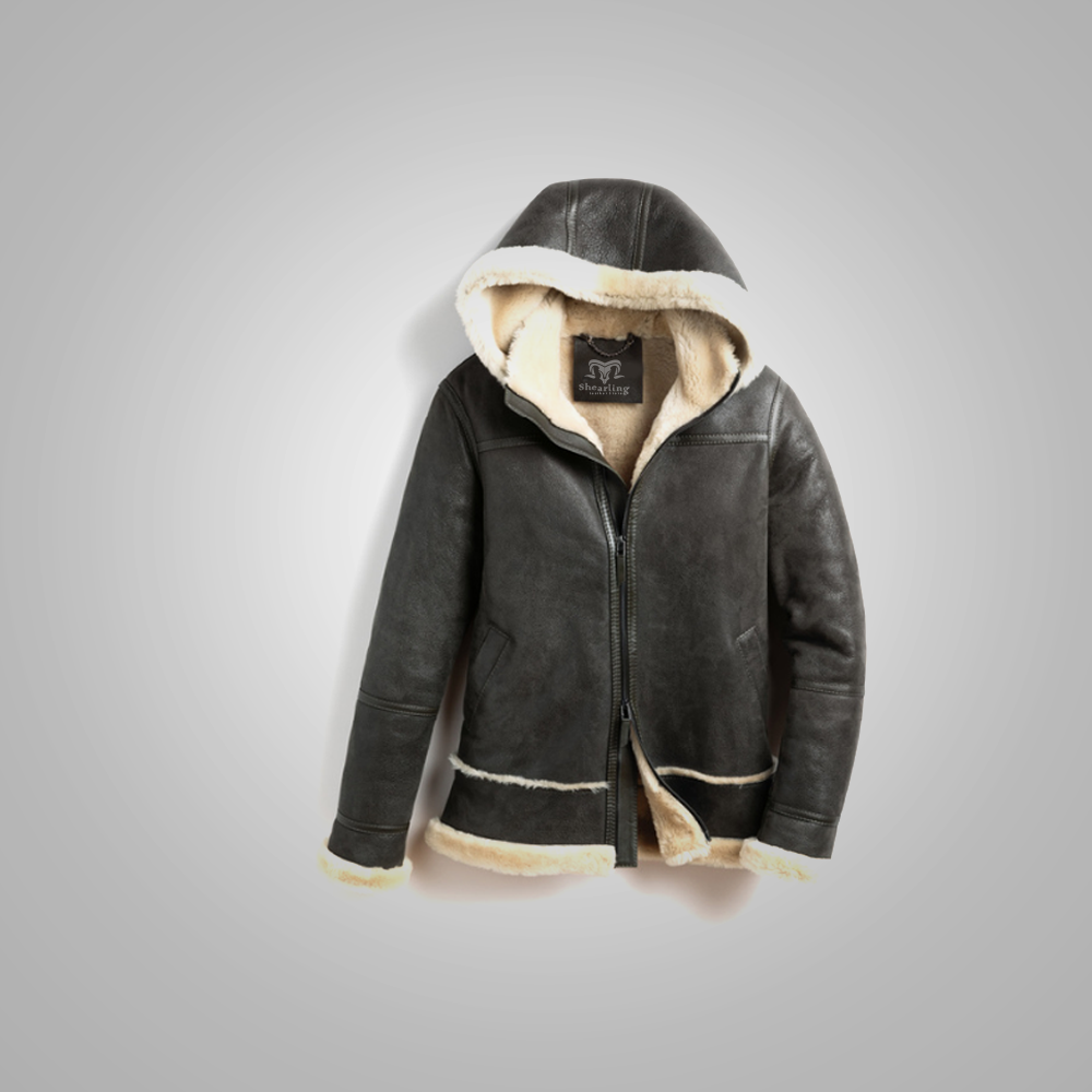 Women B3 Flying RAF Aviator Real Fur Leather Bomber Jacket