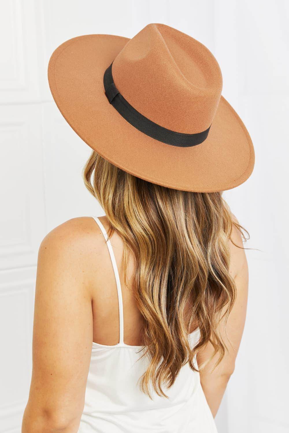 Fame Enjoy The Simple Things Fedora Hat for Women