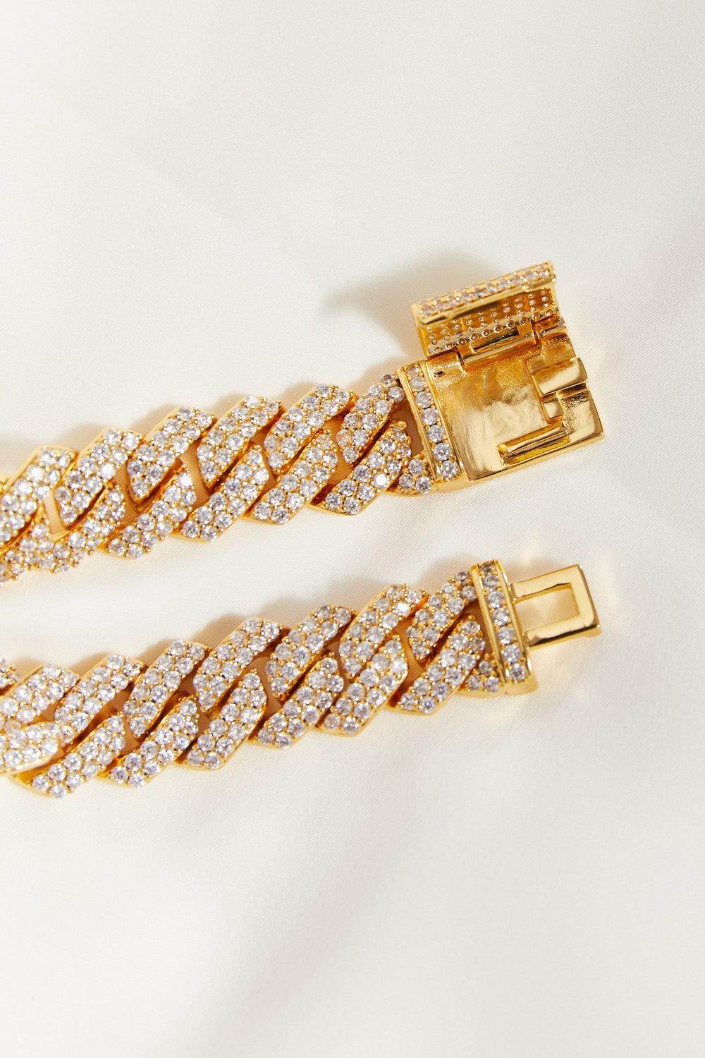 Alloy Inlaid Zircon Bracelet for Elegant Fashion Style