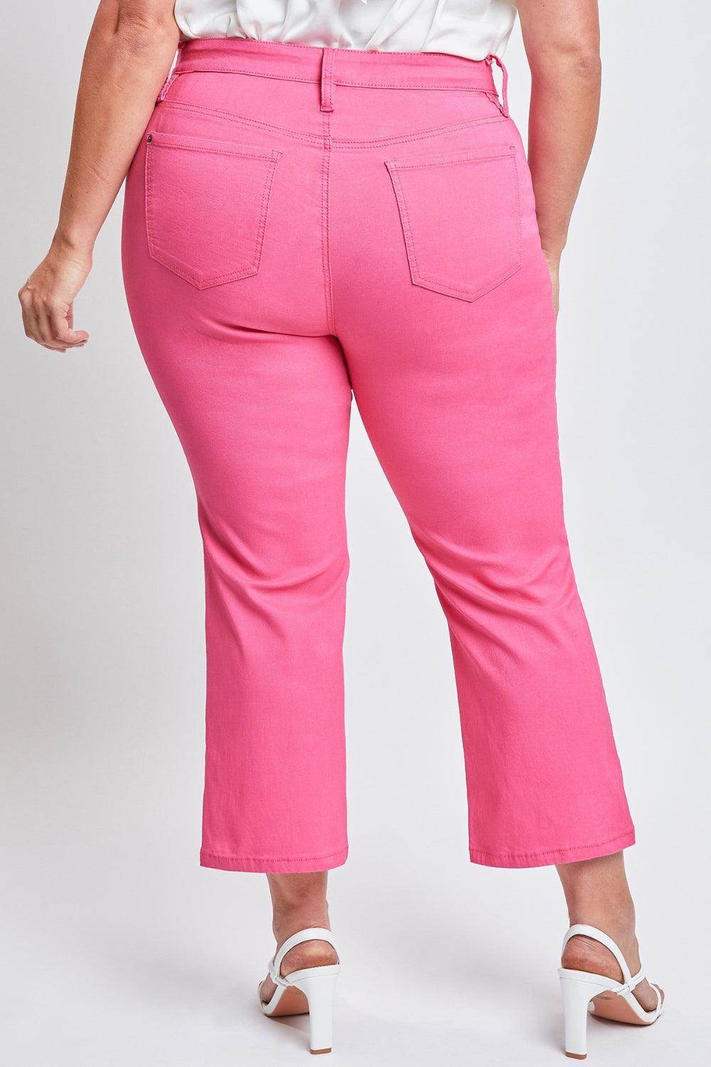 YMI Jeanswear Full Size Mid-Rise Hyperstretch Cropped Pants
