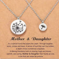 dandelion necklace 2 Pcs/Set Dandelion And Seeds Mother Daughter Necklaces