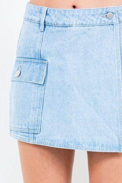 American Bazi Cargo Pocket Mini Skort for Women Fashion