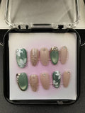 1050- Handmade press on nails fake nails removable