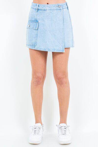 American Bazi Cargo Pocket Mini Skort for Women Fashion