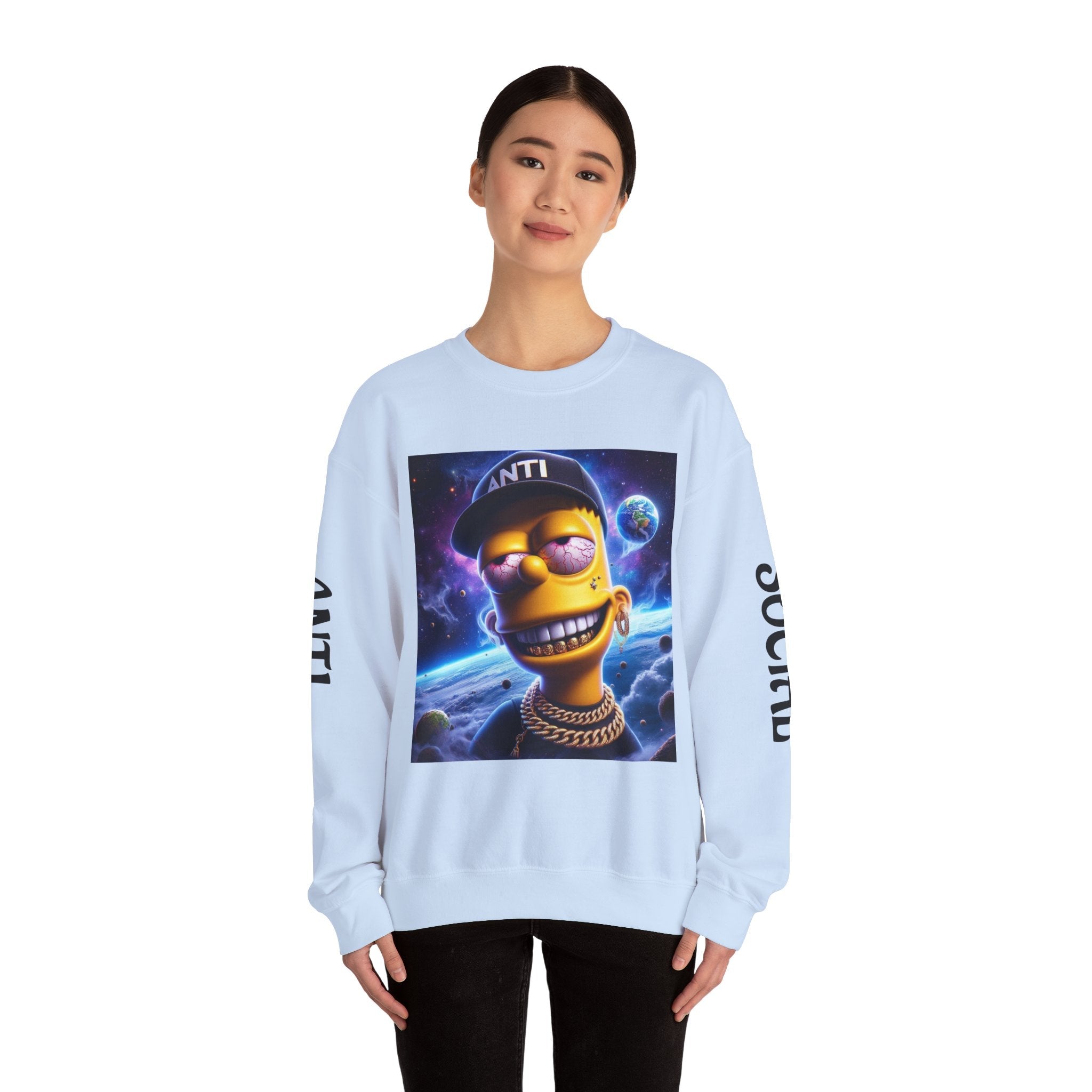 “Anti Social” Heavy Blend™ Crewneck Sweatshirt