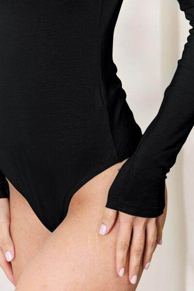 Basic Bae Full Size Round Neck Long Sleeve Bodysuit for All