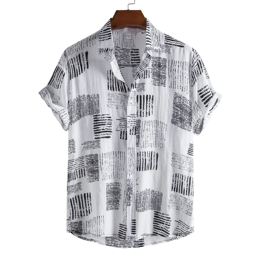 Casual Printed Short Sleeve Shirt