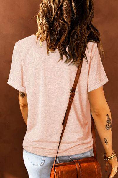 Rabbit Graphic Round Neck T-Shirt for Casual Style Wear
